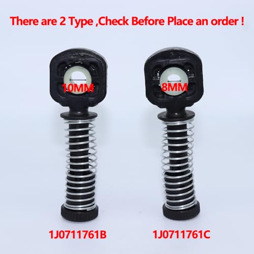 HOMEWITHU Gear Selector Shift Shifter Cable End Catch Pair 1J0711761B 1J0711761C Fit for VW Polo Jetta Golf for Audi A1 A3 TT B6 B7 Manual Gearbox Shift Linkage Repair Kit Bowden Cable Fix Adjuster - Image 2