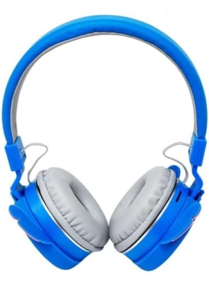 STITCH Wireless Kids Headphones 【Kids Headphones】Cute Cartoon Design 【Bluetooth Kids Headphones】Comfortable and lightweight blue Bluetooth headphones with MP3 and FM support - Image 5