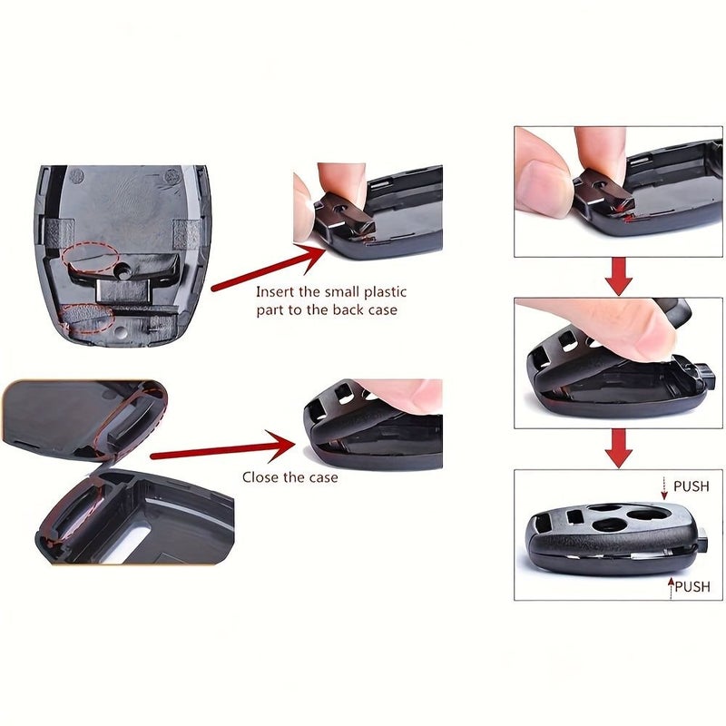 2pcs 2 Button Key Fob Case Shell for Honda Accord Civic CRV Pilot 2006 2011 - Image 4