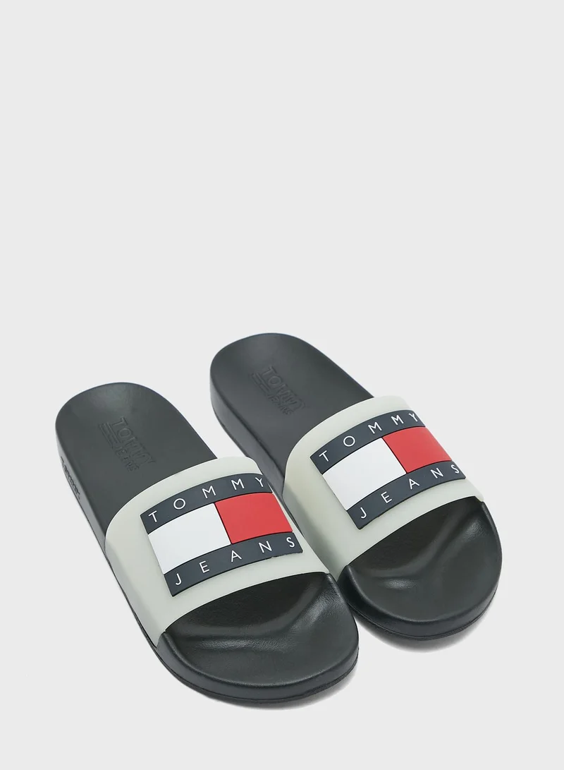 TOMMY HILFIGER Logo Pool Slides