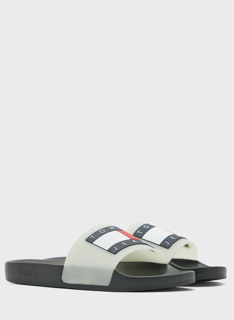TOMMY HILFIGER Logo Pool Slides