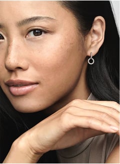 Pandora Violet Sparkling Double Hoop Earrings  - Image 3