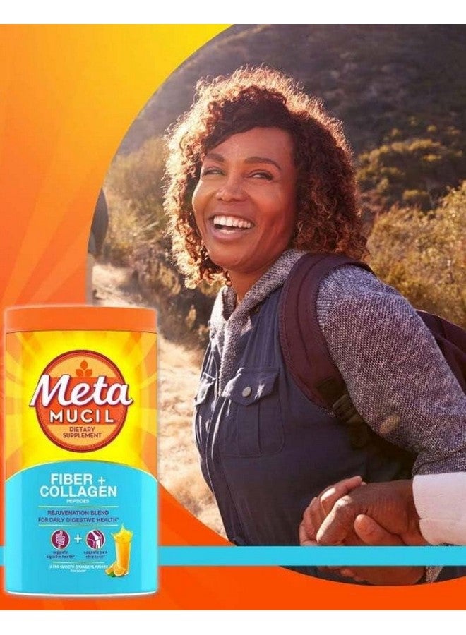 Metamucil Fiber + Collagen Peptides Powder - Orange - 19.9oz - Image 4