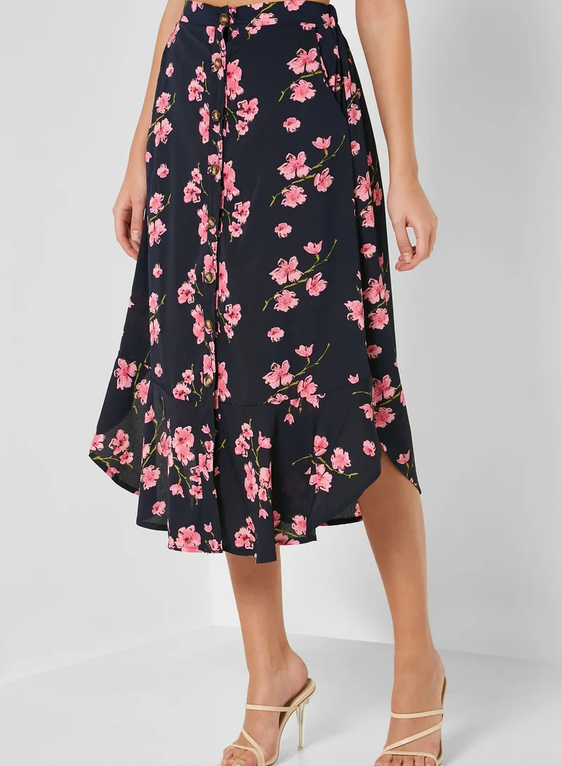 Ginger Floral Printed Skirt Set