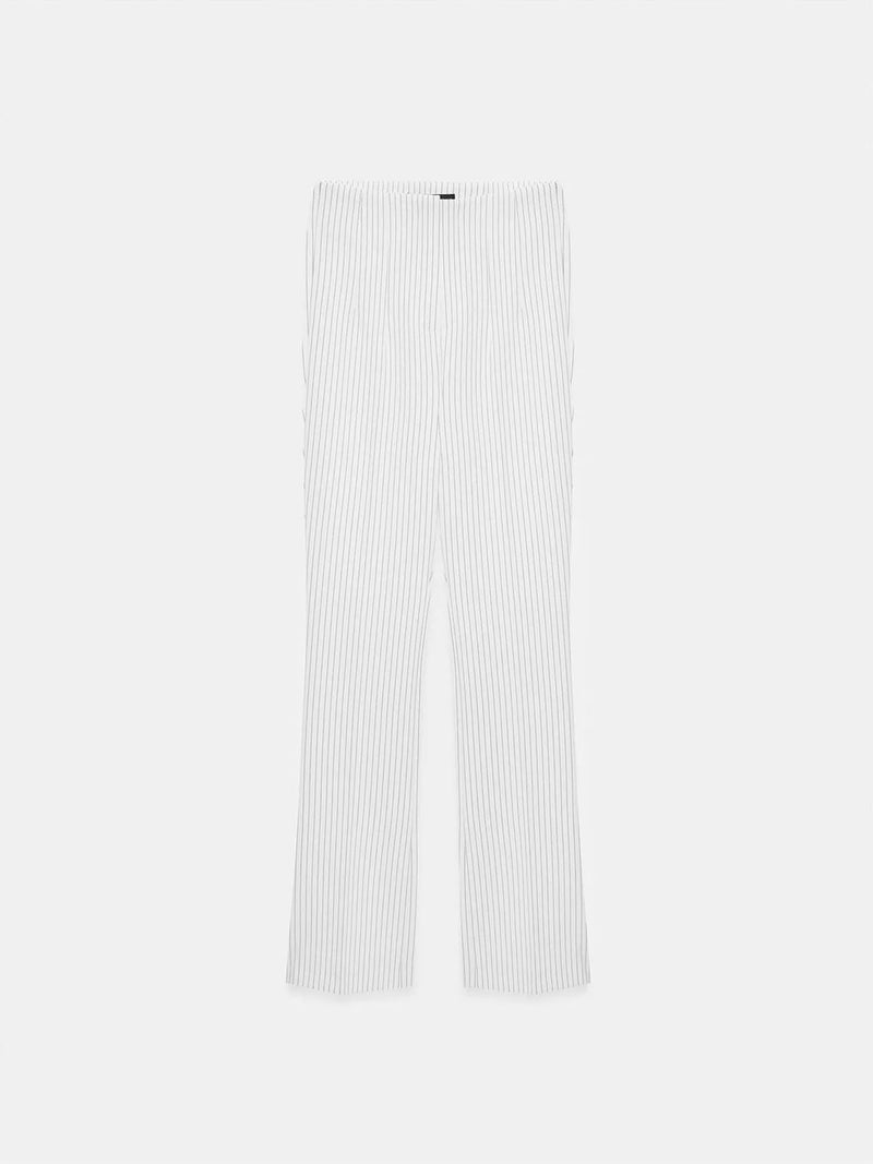 DILVIN High-Waist Striped Pleated Flare Pants - Image 5