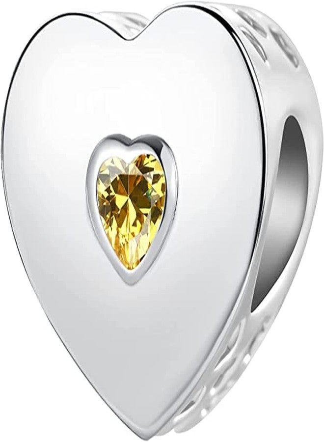 MZC Jewelry You are my Sunshine Sunflower Heart Charm Compatible with Pandora Bracelets - Image 3