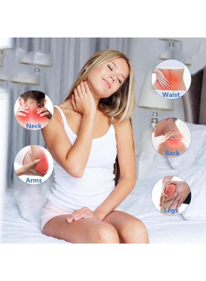 طقم أكواب شفط للعلاج الفيزيائي من السيليكون مكون من 4 قطع - أكواب تدليك فراغية لعلاج الوجه والجسم بالكامل - نظام تخفيف آلام العضلات واستعادة القوة - مجموعة شفط عالية الأداء - Image 5