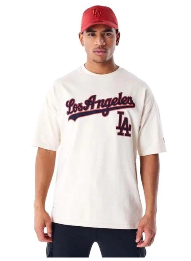 NEW ERA Mlb Ribbed Infill Oversized Los Angeles Dodgers T-Shirt