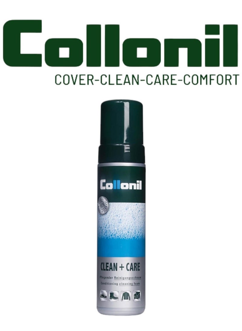 Collonil Collonil Clean & Care Foam – 200ml – Multi-Material Cleaner and Conditioner  - Image 1