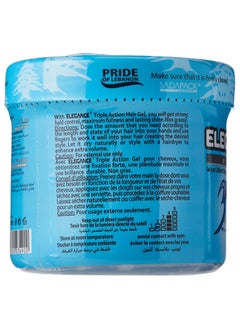Elegance Triple Action Styling Hair Gel Blue 500ml  - Image 3