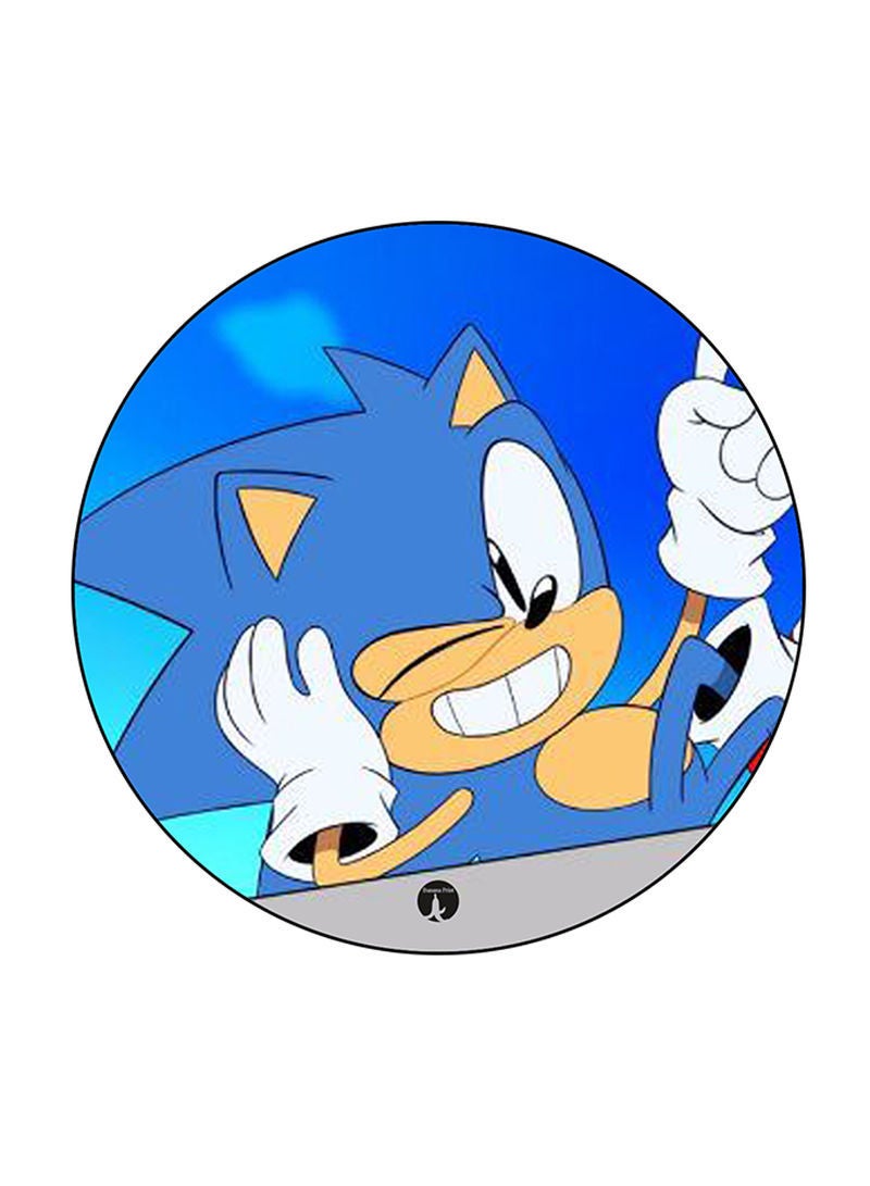 RKN شعار دائري مطبوع للعبة الفيديو سونيك بألوان متعددة - Image 1