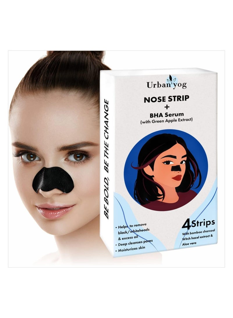 Urban yog Urban Yog Nose Strips Black/Whitehead Remover + BHA Serum to Treat Pores - Image 1