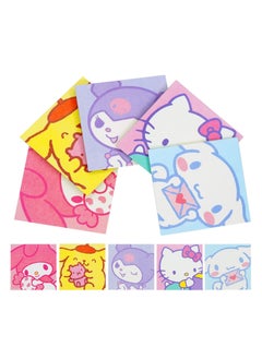 XiuWoo SYOSI 5Pcs Cute Sticky Notes, Kawaii Notes Cartoon Animals Post-its Self-Stick Note for Girls Kids Students School Home Office (250 Sheets)  - Image 1
