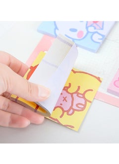 XiuWoo SYOSI 5Pcs Cute Sticky Notes, Kawaii Notes Cartoon Animals Post-its Self-Stick Note for Girls Kids Students School Home Office (250 Sheets)  - Image 5