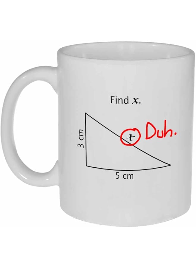 erorex Find X Funny Math Coffee Or Tea Mug  - Image 1