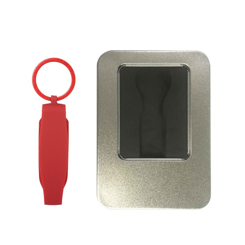 Dark Red Silicone Key Fob Case - Eco-Friendly Scratch-Proof Model S Key Protection for Tesla Model S Owners Holiday Gifting - Image 1