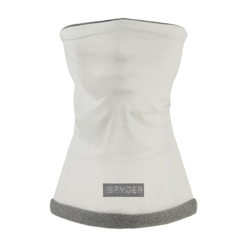 Spyder Womens Microfleece Reversible Neck Gaitor, White, One Size - Image 1