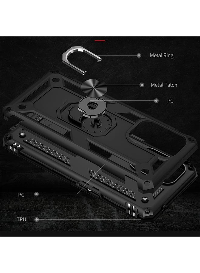 اس-توب جراب لهاتف OPPO Reno5 Z مقاوم للصدمات مصنوع من مادة TPU + PC مع حامل دوار 360 درجة - Image 3