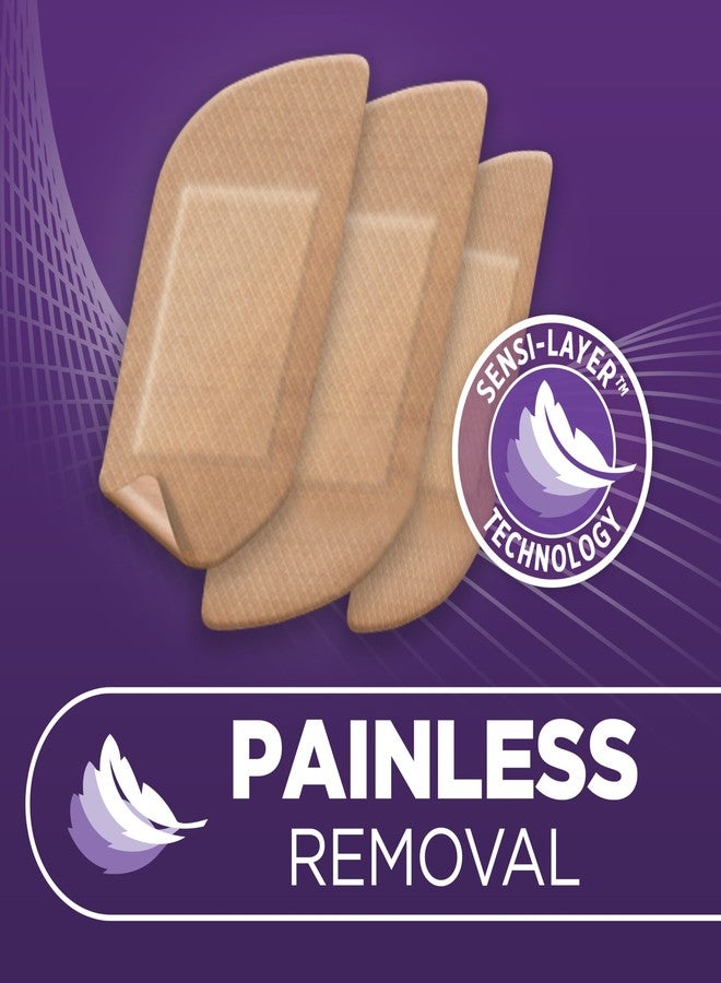 BAND-AID Brand Adhesive Bandages for Sensitive Skin, Hypoallergenic First Aid Bandages with Painless Removal, Stays on When Wet & Suitable for Eczema Prone Skin, Extra Large Size, 7 ct - Image 4