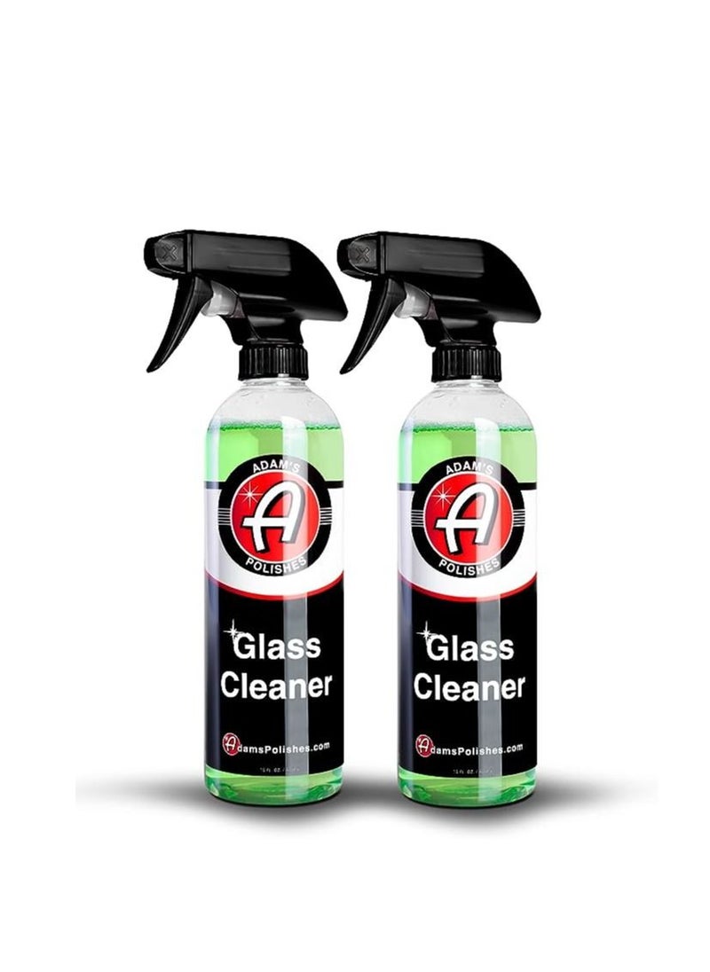 Adam's Polishes - Adam’s Glass Cleaner 2-Pack - Car Window Cleaner | Car Wash All-Natural Streak Free Formula for Car Cleaning | Safe On Tinted & Non-Tinted Glass | Won’t Strip Car Wax or Paint Protection. - Image 1