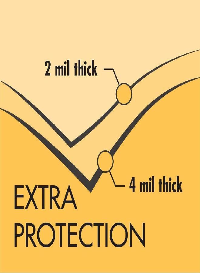 SHOULDER DOLLY Mattress Bag (Queen, 4Mil) from Shoulder Dolly - Heavy Duty Mattress Bags for Storage and Moving - Protect Your Mattress - M2030,Transparent,Queen Size (4Mil)  - Image 2