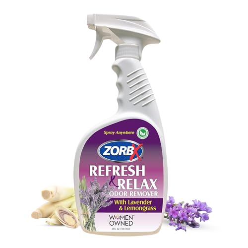 ZORBX Lavender & Lemongrass Spray, 24 Oz - All-Purpose Deodorizer, Refreshes Fabric, Removes Strong Odors, Perfect for Home, Car, Gym, Laundry - Image 1