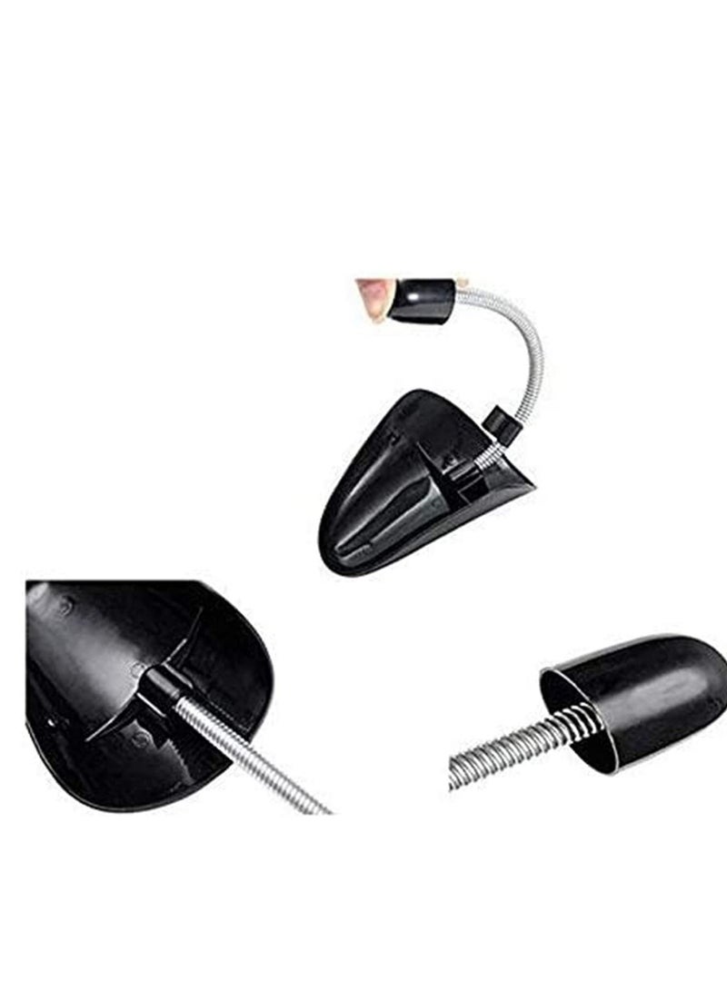 Y&D Plastic Shoe Tree Stretcher Shaper Black, Adjustable Length for Men Boot Holder Organizers Shape Support with Tension Spring Coil 2 Pairs  - Image 2