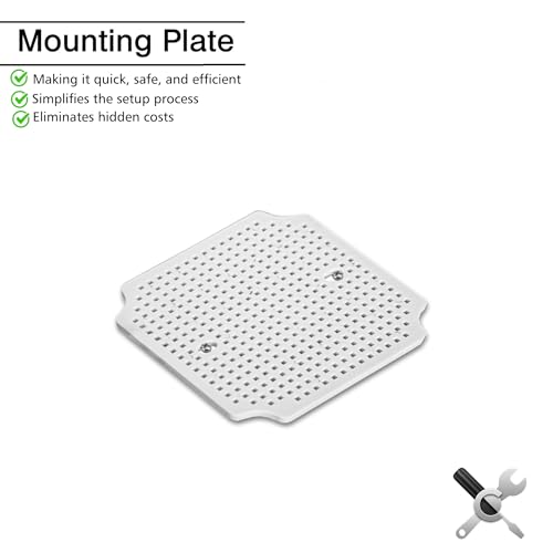 QILIPSU Outdoor Junction Box IP67 Waterproof Project Box ABS Plastic Weatherproof Electrical Enclosure Gray Cover (4.9"x4.9"x3") - Image 2