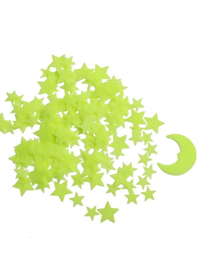 Aooyaoo Glow In The Dark Stars - Glow Stars Stickers For Ceiling,Self Adhesive 3D Glowing Stars And Moon For Starry Sky,Wall Decals For Kids Rooms,Wall Stickers For Bedroom(200 Stars,1 Moon - Image 1