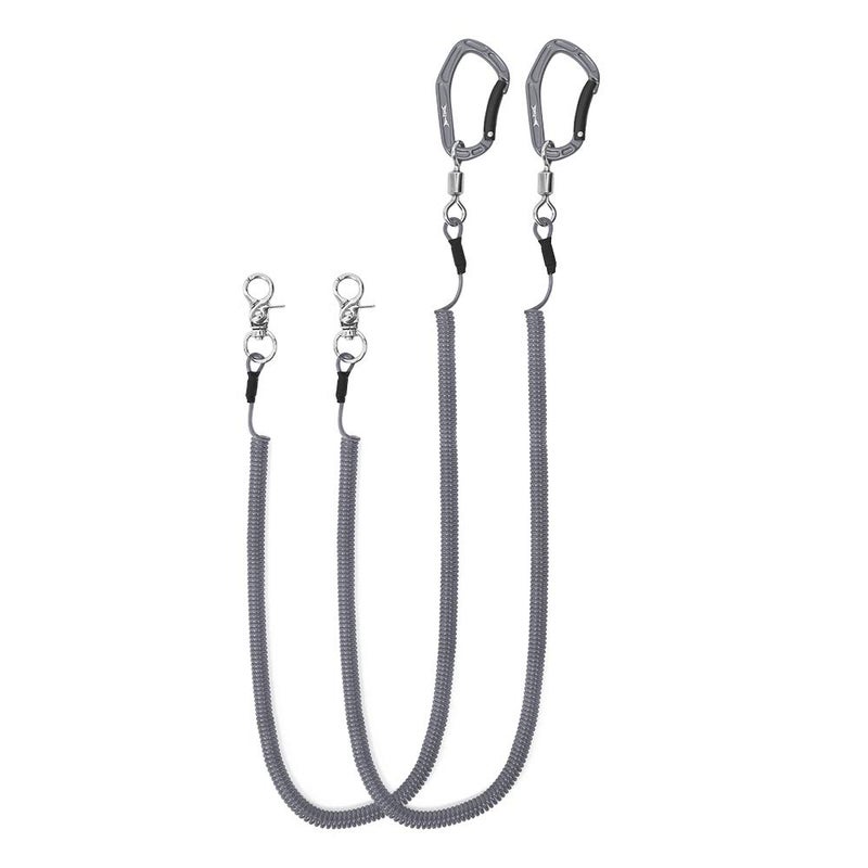 HERCULES M4 Heavy Duty Fishing Lanyard (Pack of 2 Gray, 17.7") - Image 1