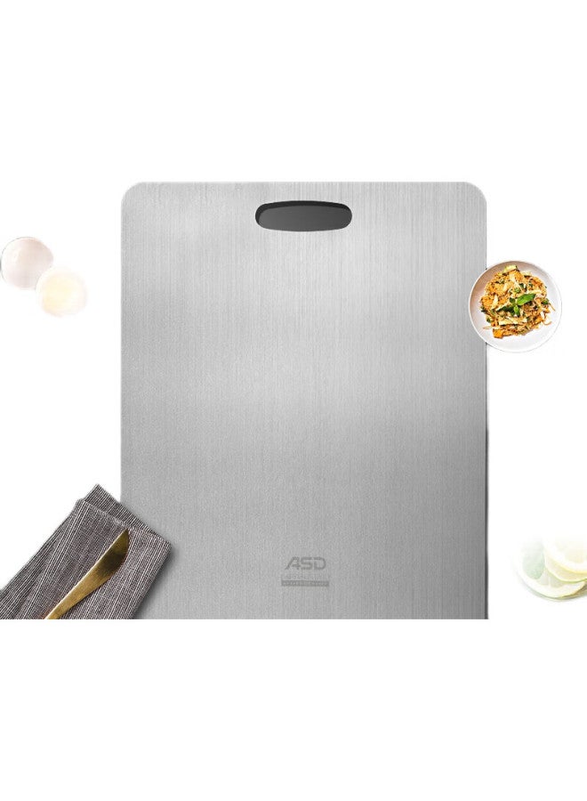 Asd Cutting Board, 304 Stainless Steel, Antibacterial, Anti-Mold, Large Chopping Board, Fruit Board, Dumpling Board, Gj30C1Wg, Large Size - Image 1