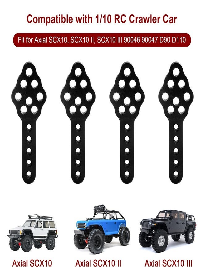 Hobbyfire Aluminum Shock Mount Lift Kit Set for 1/10 Axial SCX10 90046 D90 D110 RC Crawler Car Truck Upgrades Parts (Black) - Image 5