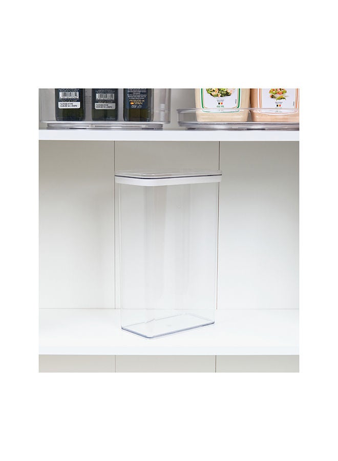 Homesmiths 3.4 Liter Airtight Food Storage Container, L 17.5 X B 10.5 x H 27.5 cm – Clear, Space-Saving, Moisture-Proof Kitchen Organizer for Pantry, Snacks, Cereals, Grains, or Dry Food - Image 4