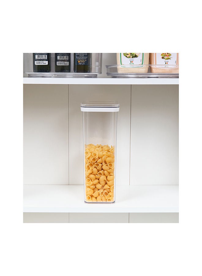 Homesmiths 3.4 Liter Airtight Food Storage Container, L 17.5 X B 10.5 x H 27.5 cm – Clear, Space-Saving, Moisture-Proof Kitchen Organizer for Pantry, Snacks, Cereals, Grains, or Dry Food - Image 3