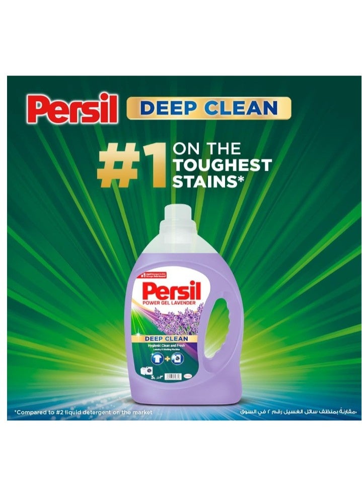 Persil Power Gel Liquid Laundry Detergent, With Deep Clean Technology, Lavender, 4.8L - Image 2