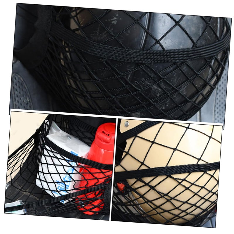 Heavy Duty Elastic Mesh Cargo Net for Bike Trunk Front Bag Storage Organizer - Image 4