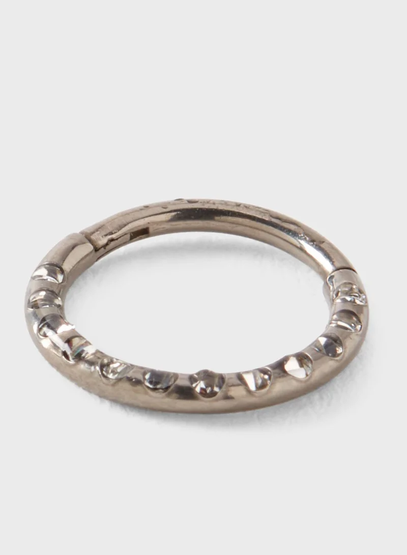 Claires Kids Gem Hoop Nose Ring