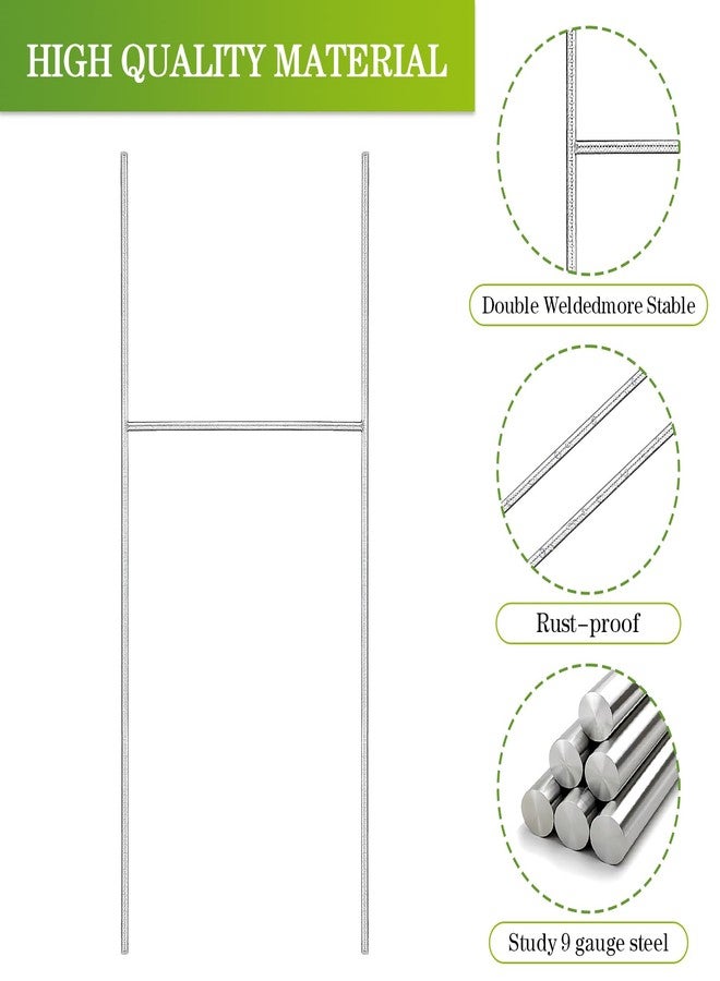 FAAYUCK 6 Pack Yard Sign Stakes, 17X6 INCH H Frames Metal Stakes for Yard Signs for Ground Outdoor, Yard Sign Holder Stand for Corrugated Plastic Sign, Blank Lawn Sign, Estate Garage Sale - Image 3