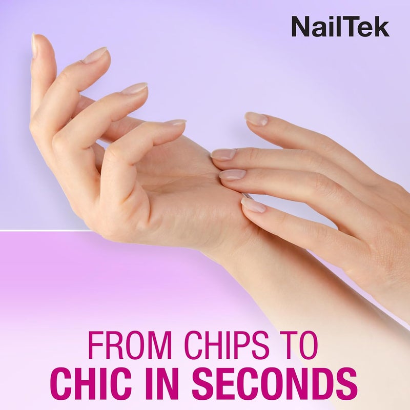 Nail Tek Crystal Files - Medium 5" Nail File with Fuchsia Companion Case - Image 2