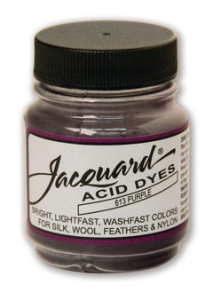 Acid Dye Purple 1/2 Oz Net Wt Acid Dye For Wool Silk Feathers And Nylons Brilliant Colorfast And Highly Concentrated