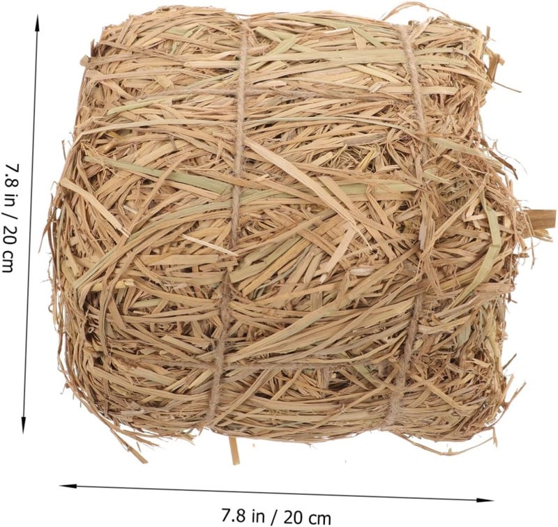 بالات القش للزينة الخارجية - أكوام قش صغيرة بمظهر طبيعي - ديكورات قش للحديقة سهلة التركيب والصيانة - Image 5
