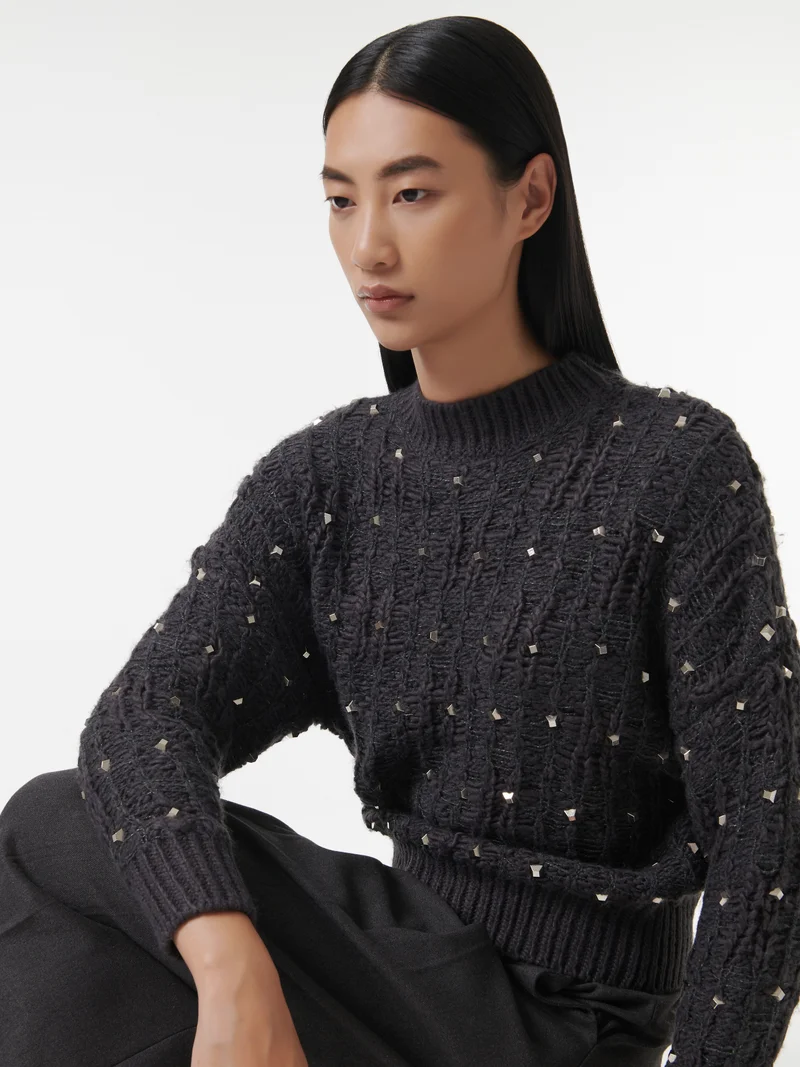 Leem  Embellished Knitted Sweater for Women | Best Price UAE