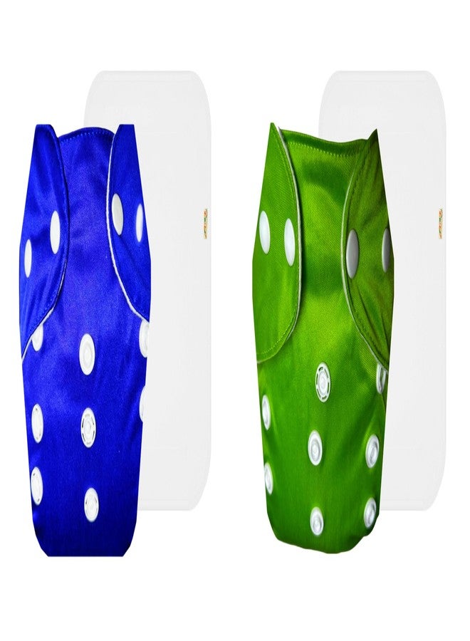 Dumbledo Lite Cloth Diaper with Cotton Insert (Pack of 2) | Dry Feel and Comfortable | 6-Layer Absorbent Pad | Adjustable Snaps | Designed by Moms | 3 Months - 2 Years | Unisex Baby - Image 1