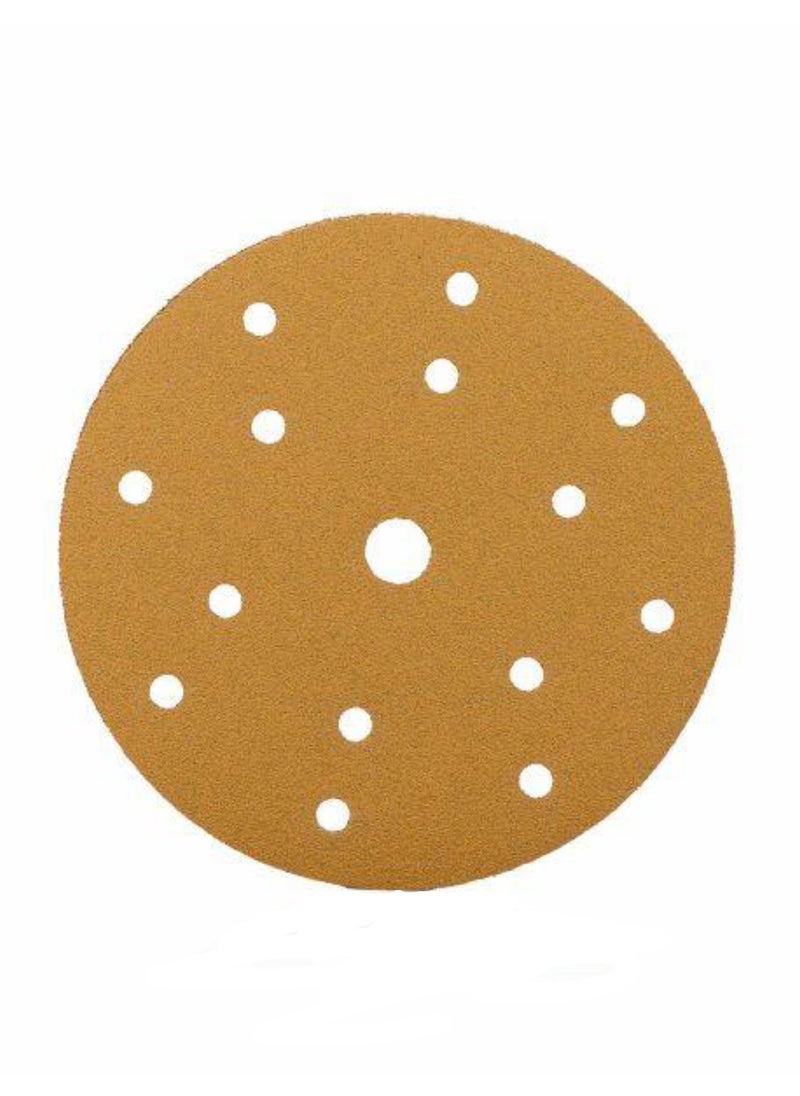 RHINOMOTIVE RHINOMOTIVE - MULTI PURPOSE GOLD ABRASIVE DISCS Grit 80 100Pcs Per Box  - Image 2