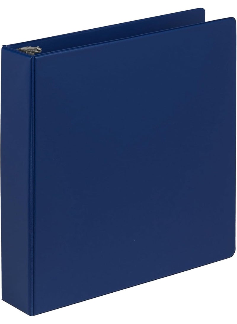 Samsill Samsill 2 Inch Document Storage Binder Made in USA FSC 100 Recycled Chipboard Round Ring 3 Ring Binder Navy  - Image 1