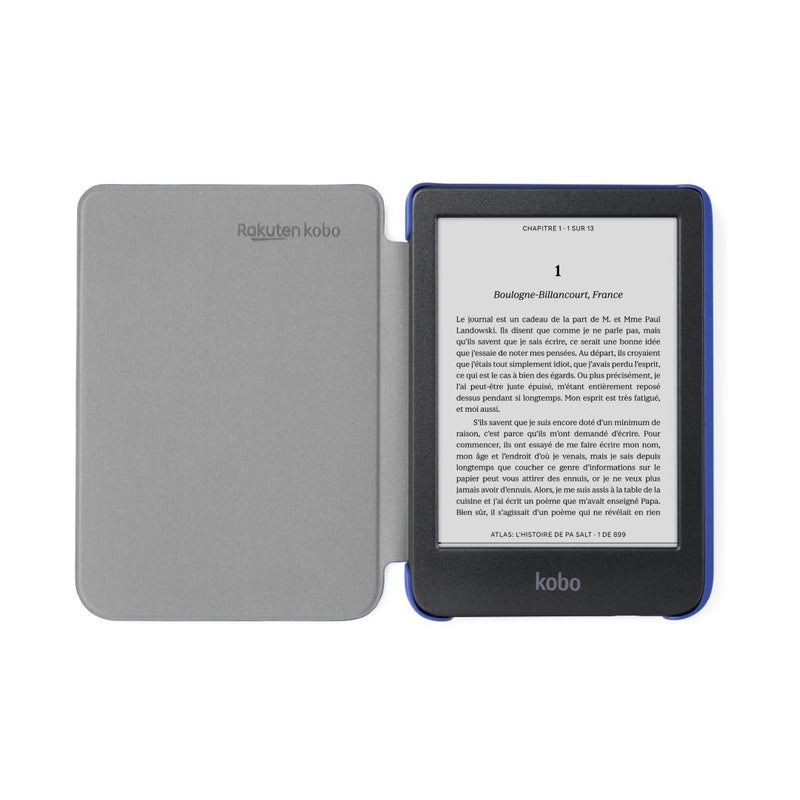 Kobo Clara Colour/BW SleepCover Case | Cobalt Blue Basic | Sleep/Wake Technology | Vegan Leather | Compatible with 6” Clara Colour/BW eReader - Image 2
