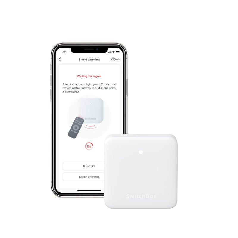 SwitchBot Hub Mini Smart Remote IR Universal Remote WiFi IR Blaster for TV Air Conditioner Compatible with Alexa Google Home Link SwitchBot to WiFi Support 24GHz - Image 2