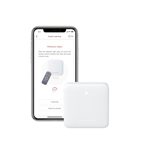 SwitchBot Hub Mini Smart Remote IR Universal Remote WiFi IR Blaster for TV Air Conditioner Compatible with Alexa Google Home Link SwitchBot to WiFi Support 24GHz - Image 1