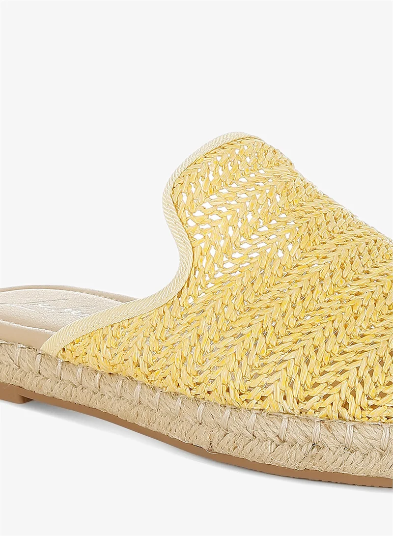 London Rag yellow Raffia Espadrilles Mules in Yellow for Women | Best Price UAE