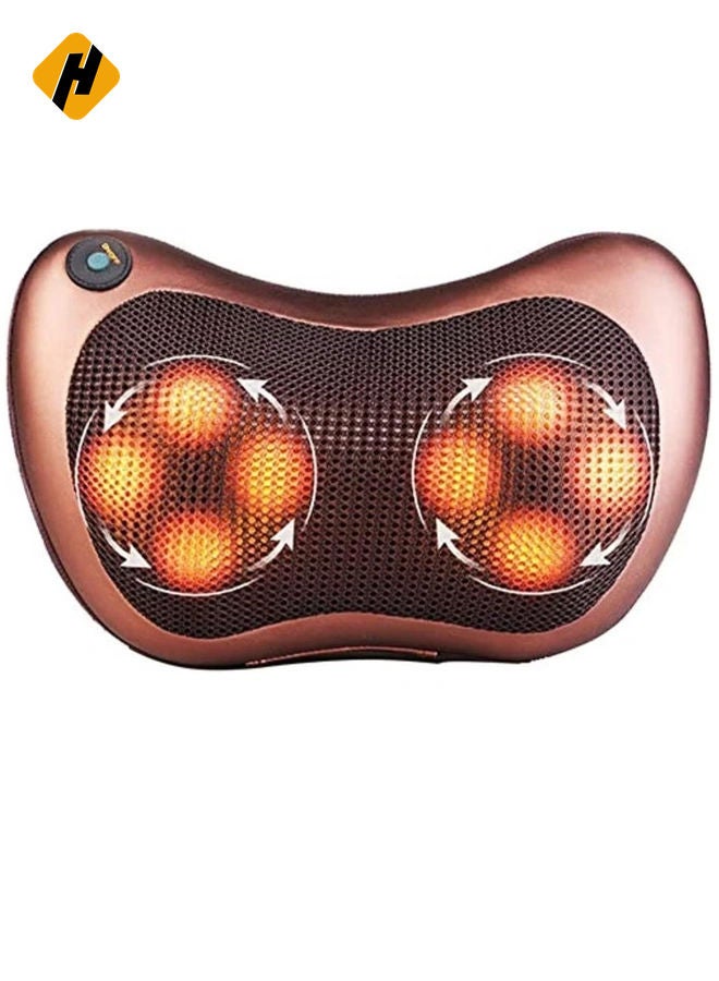 HuHa Neck Massage Pillow And Shoulders Legs Back Massager Relaxation By 8 Head With Magnet Vibrator Electric Heating Kneading Therapy  - Image 1